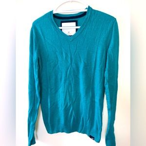 Aeropostale Men’s Small Teal V Neck Sweater